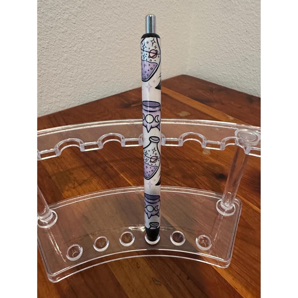 Celestial witchy Inkjoy Personalized Pens, Refillable gel pens, Vinyl Wrap, Cust